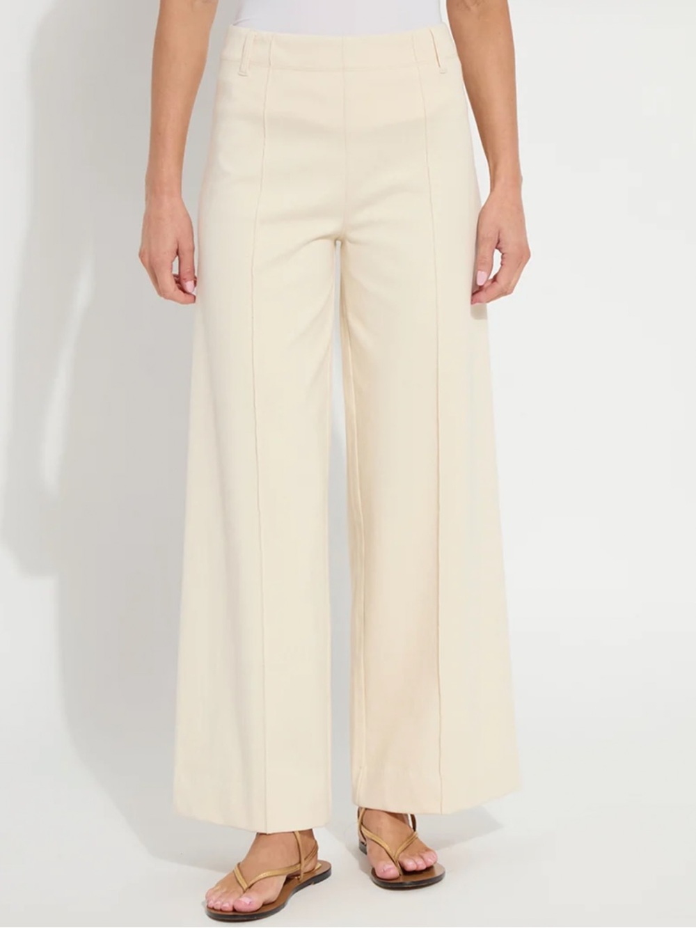 Lysse Nova Hi Waist Pintuck Denim - Coco Clay (29.5" Inseam)
